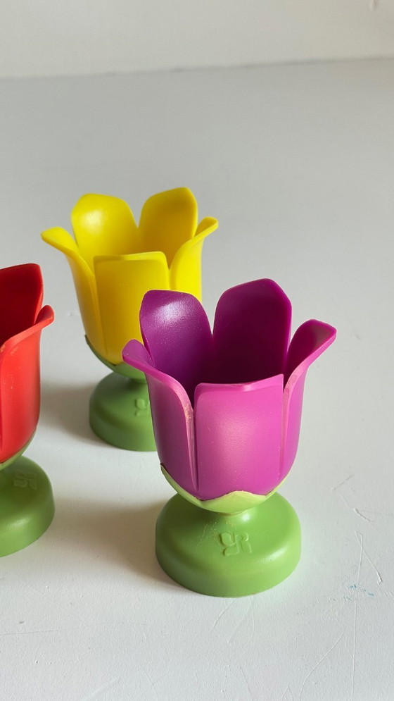 Image 1 of Vintage Tulip Egg Cups