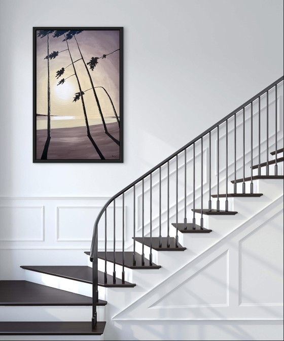 Acrylic and ink on stretched canvas, 100x65cm – Paintings & Drawings, Wood (photo 8 of 15)