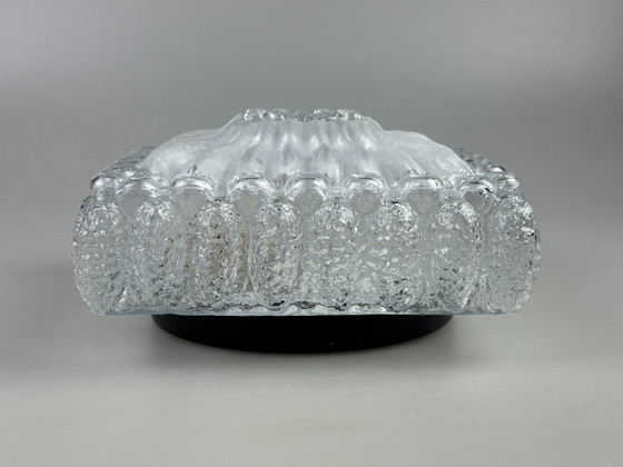 Image 1 of 60er 70er Jahre Deckenlampe Leuchte Plafoniere Inbouw Glas Duits Design