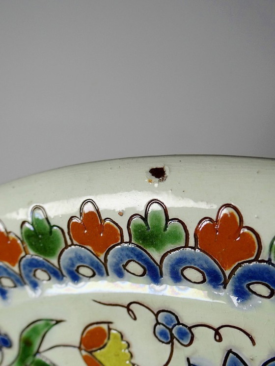Image 1 of Thun enamel dish signed Schoch-Läderach old Swiss artisanal & rare