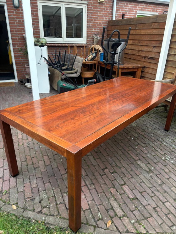 Image 1 of Mesa de comedor de madera de cerezo 240-100