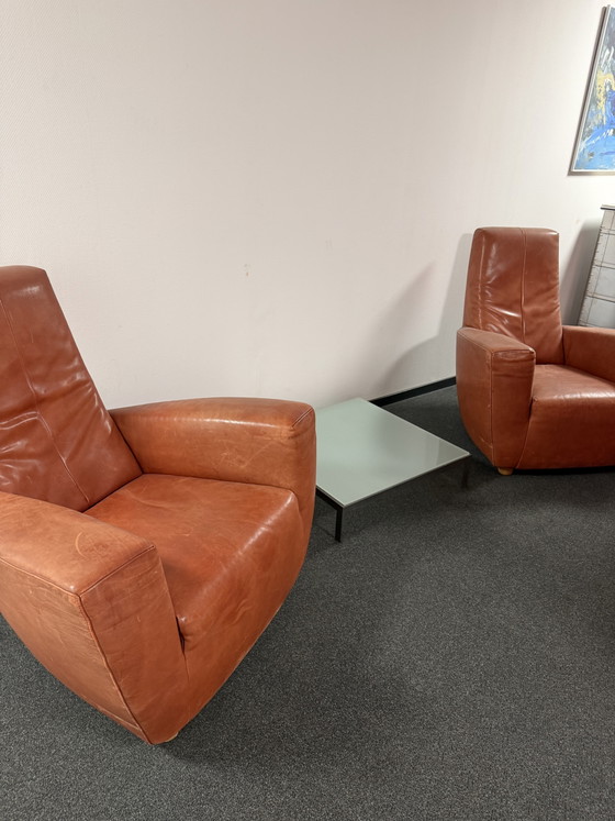 Gerard Van Den Berg Longafl Faureauil – Montis, Fauteuils, Leather, Wood (photo 3 of 8)