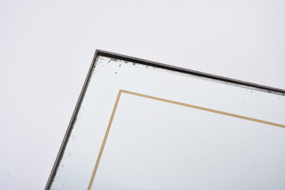 Image 1 of Hollywood Regency Brass and Glass Nesting Tables in the Style of Maison Jansen, Set of 3