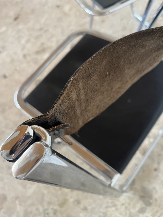 Image 1 of Originele Arrben Tamara klapstoelen met zwart leer