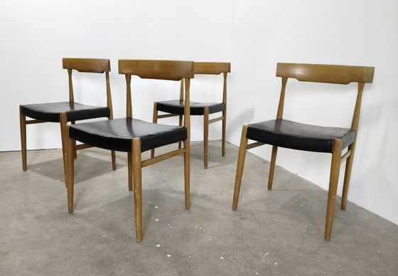 Image 1 of Vintage leather dining chairs