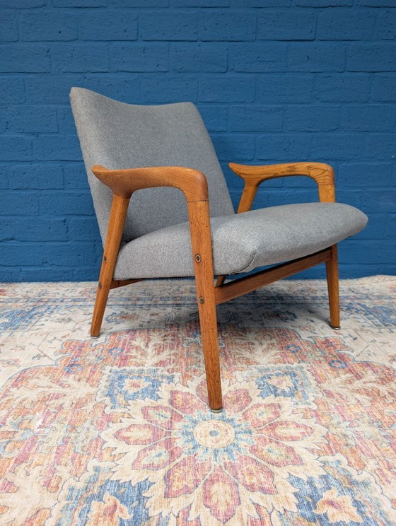 Poltrona vintage, Yngve Ekström per Swedese, anni '60 – Poltrone, Wood, Cotton (photo 7 of 10)