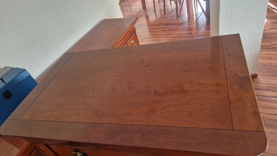 Cassettiera in legno con sei cassetti, Cassettiere, Ottone, Marrone, Klassiek (foto 10 di 11)