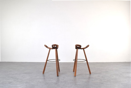 Image 1 of Sgabello da bar brutalista Marbella di Sergio Rodriguez per Conform, anni '70, set di 2.