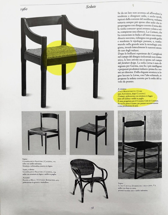 Image 1 of Vico Magistretti / Cassina - Carimate fauteuils