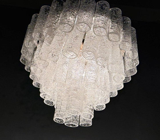 Image 1 of Mid - Century ceiling lamp/chandelier by Doria Leuchten, Germany, 1970s