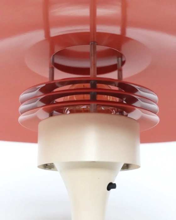 Image 1 of Lampada da tavolo vintage Lyfa color rosa salmone, design danese