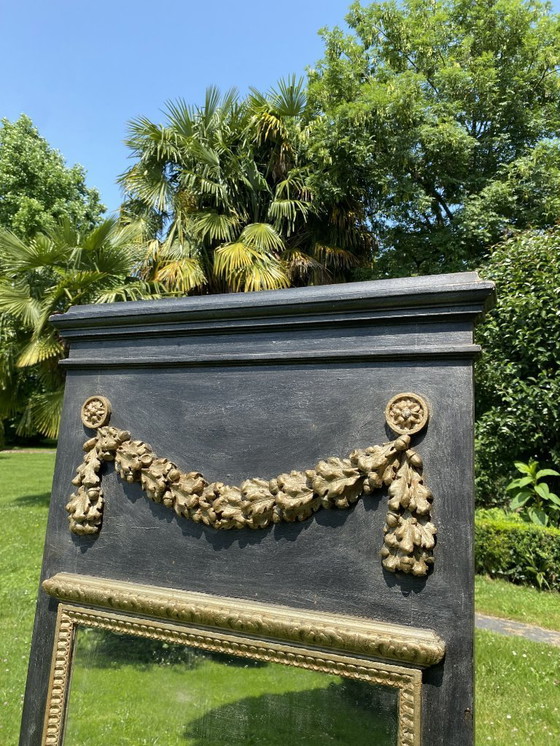 Image 1 of Houten trumeau spiegel in Lodewijk XVI stijl - 19e eeuw