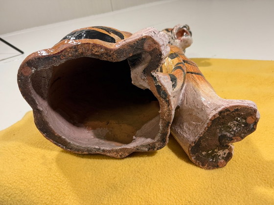 Grande Tigre in Ceramica Italia Anni '70 – Oggetti decorativi (photo 13 of 14)