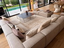 Divano Living Divani NEWALL – Piero Lissoni – 5 moduli + 2 pouf