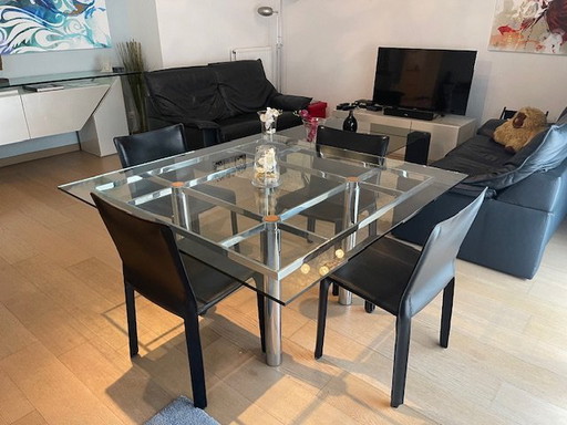 4 CAB chairs + 1 André KNOLL table