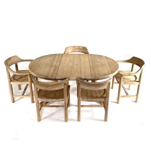 Vintage dining room set, Rainer Daumiller '70