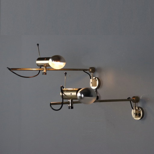 Deux lampes « 194 » de Tito Agnoli pour Oluce