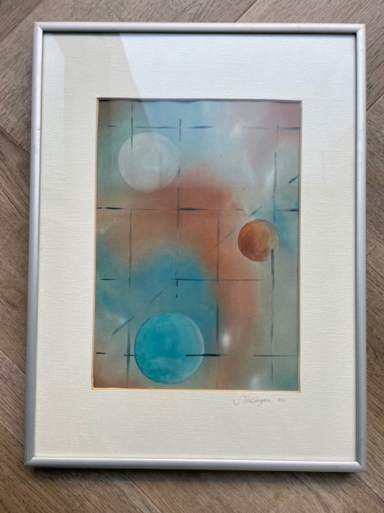 Image 1 of Duo of abstract paintings Terlingen (2000)