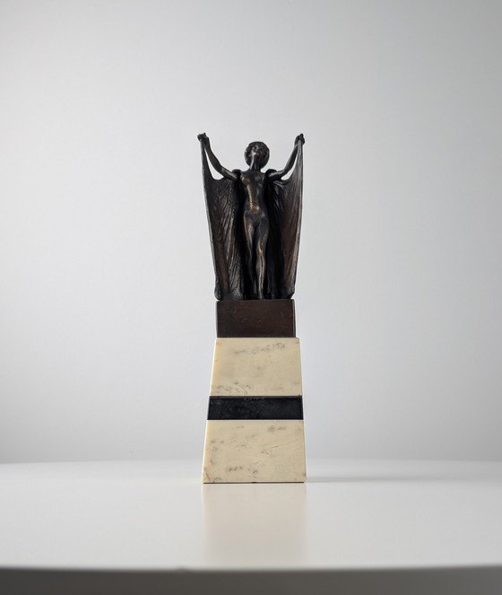 Image 1 of Sculpture de femme articulée en bronze par Carl Kauba, années 1900