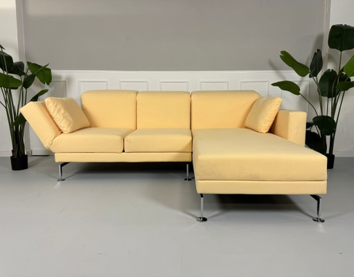 Brühl Moule Small Ecksofa Stoff Sofa Beige Couch Schlaffunktion