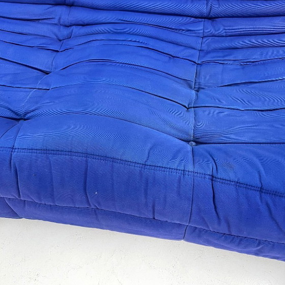 Image 1 of Königsblaues 2-Sitzer-Sofa Togo von Michel Ducaroy für Ligne Roset, 1970er Jahre