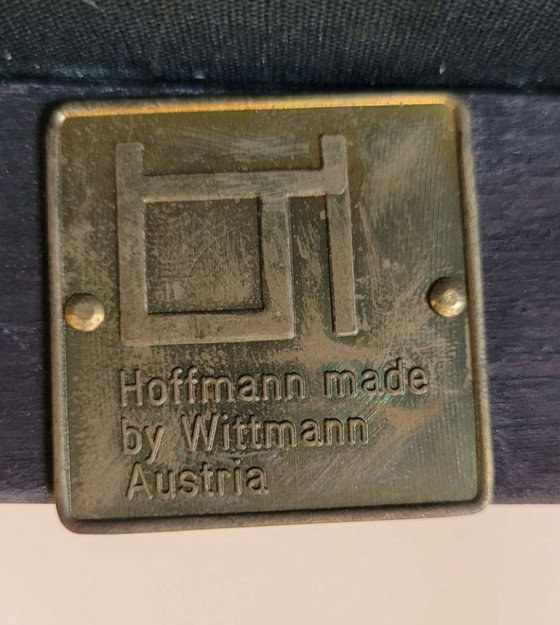 Image 1 of Originele Wittmann eetset "Cabaret Fledermaus" – Josef Hoffmann – 2 stoelen en tafel