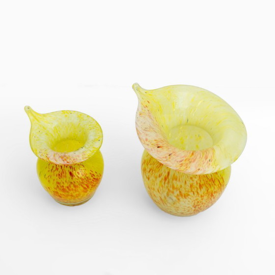 Image 1 of Pair of Murano Glass Vases - Calle - 90's - Made in Italy