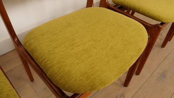 Image 1 of 4 x Dining Chairs | Erik Buch | Model 49 | Rosewood | Newly upholstered