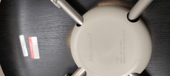 Image 1 of 4 chaises Butterfly d'Arne Jacobsen, modèle 3107, noir azur