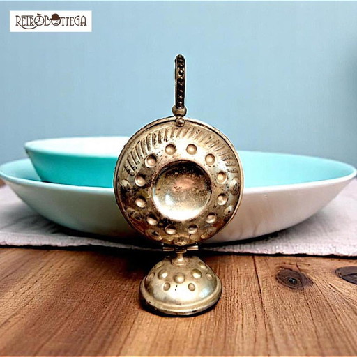 Versilberter Konfettiständer aus den 1960er Jahren