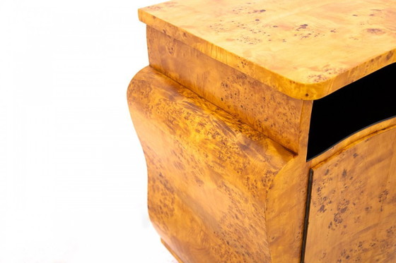 Image 1 of Art Deco ladekast uit de jaren 1940, Polen.