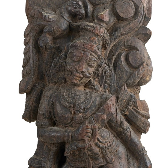 Antigua talla de carro de templo con Lord Rama, sur de la India, siglos XVIII-XIX – Esculturas (photo 7 of 8)