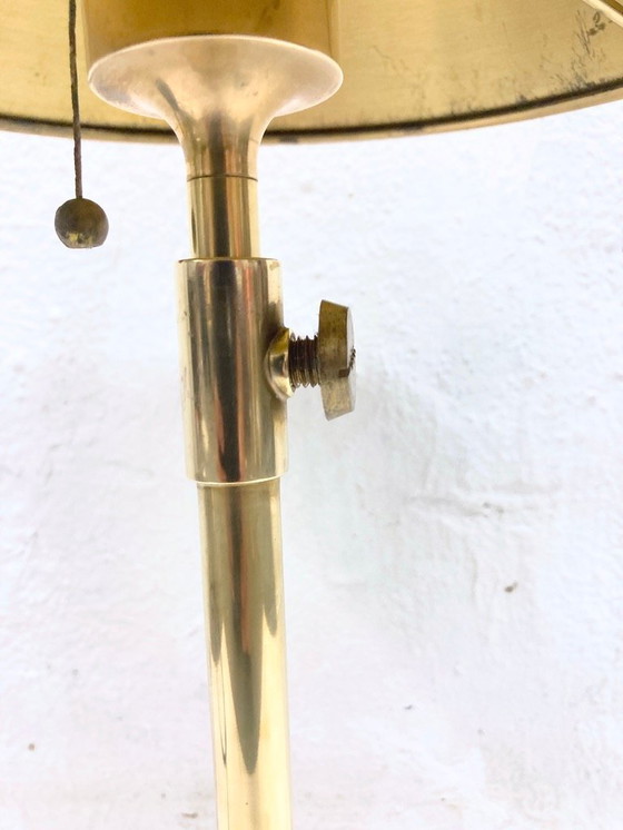 Image 1 of Florian Schulz Lesan tafellamp van messing 70s 80s design
