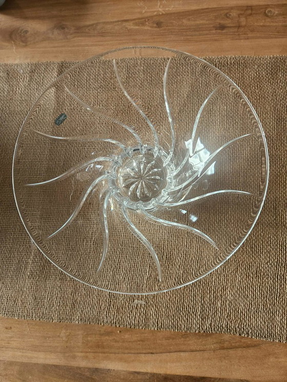 Image 1 of JG Durand Mantova crystal bowl – Mint condition with sticker and original box – 36cm