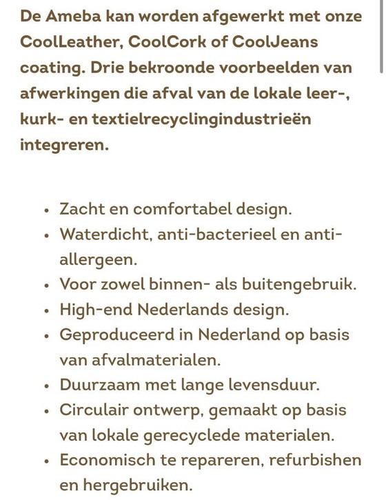 Image 1 of Silla de diseño holandés Ameba con aspecto de corcho