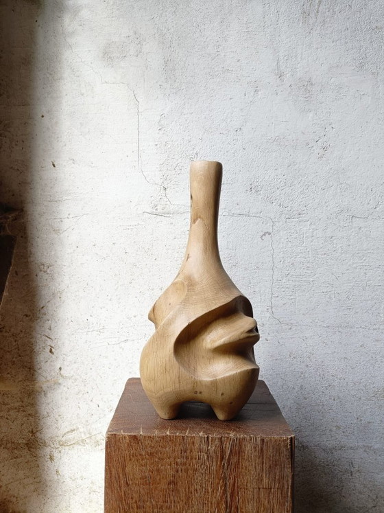Carved Solid Oak Vase / Sculpture – Renat Shuteev, Wood (photo 2 of 8)