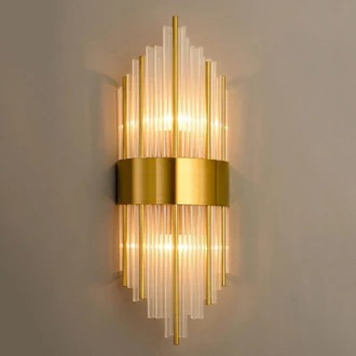 Eva wall light in crystal glass