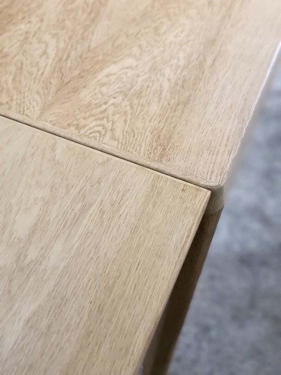 Image 1 of Vintage oak dining table by Henning Kjaernulf for Vejle