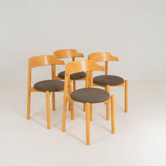 Image 1 of 4 houten stoelen 1996