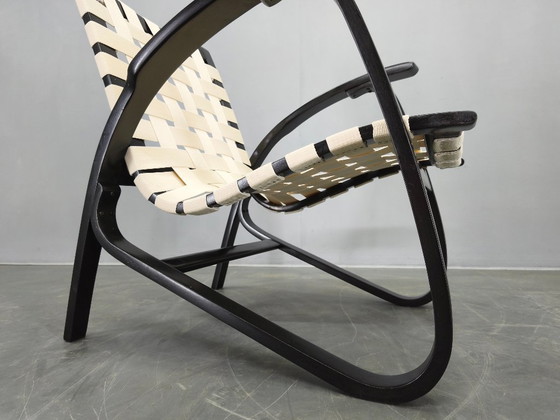 Image 1 of Fauteuil lounge en bois courbé de Jan Vanek, Tchécoslovaquie, années 1960