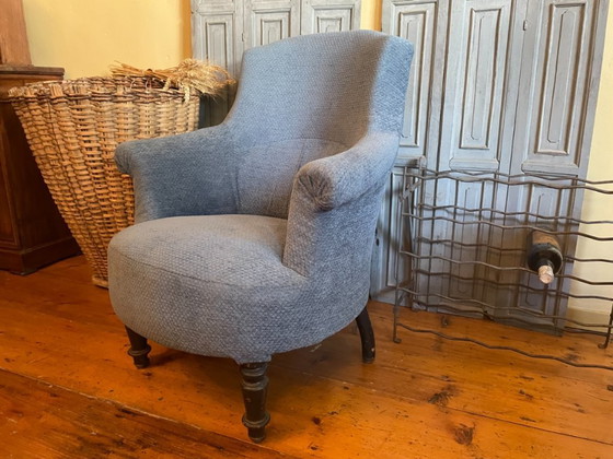 Image 1 of Ladies Armchair Chair Antique Biedermeier French