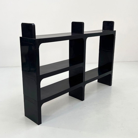 Image 1 of Zwarte modulaire plank van Olaf Von Bohr voor Kartell, jaren 70