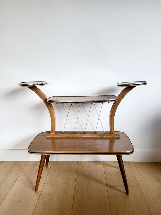 Image 1 of Portapiante o tavolo vintage con 4 ripiani, anni '60