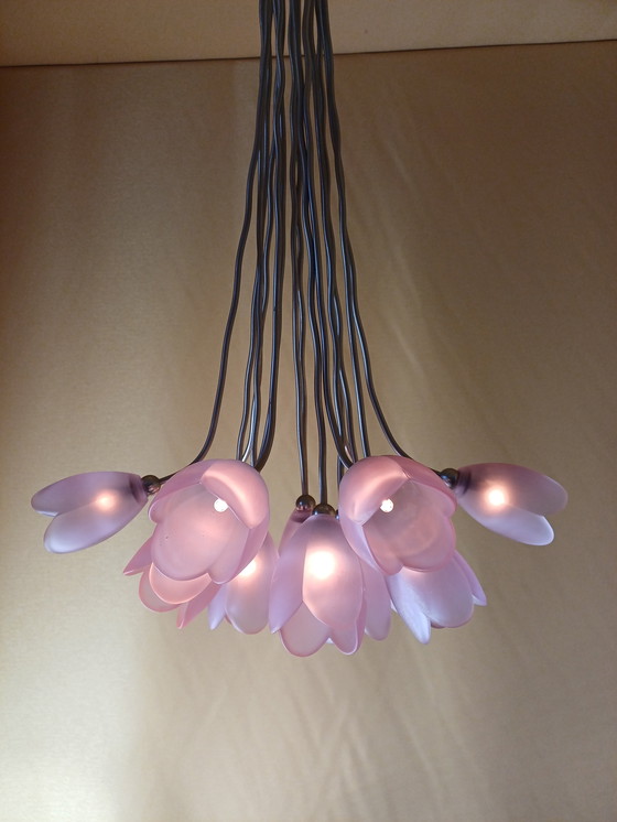 Image 1 of Lámpara de diseño Harco Loor 15 tulipanes morados