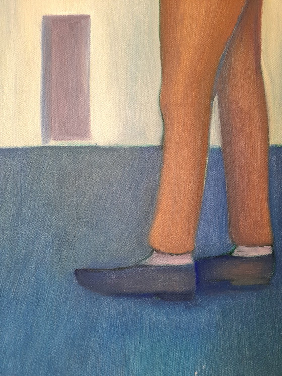 Image 1 of "Songeur" oil on canvas signed Gaston Relens