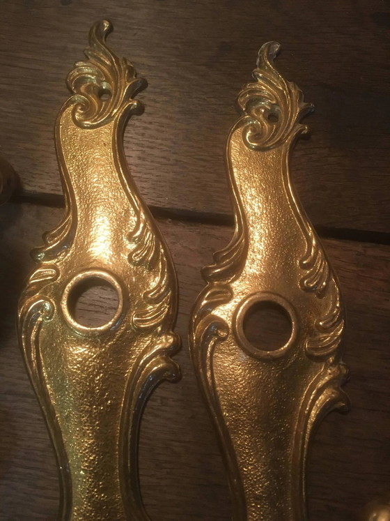 Louis xv style brass crutches and plaques – Decorative Objects, Vintage (photo 10 of 14)