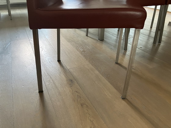 Image 1 of 8 bordeauxrote Ledersessel