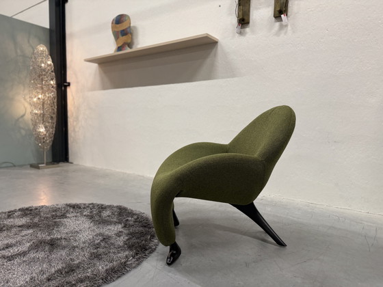 Image 1 of Leolux Papageno Fauteuil Groen stof 