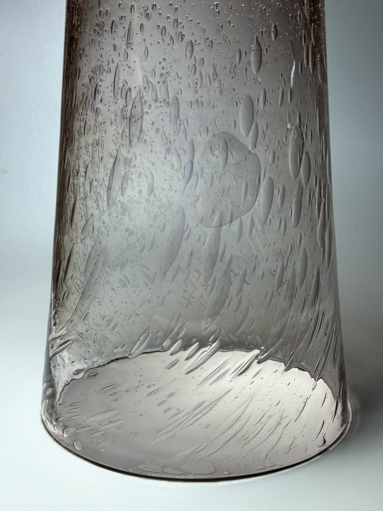 Image 1 of La Verrerie de Biot (France) - Large Hand-Blown Decorative Vase