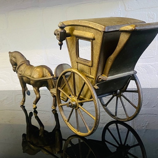 Bronze Statuette "Horse and Carriage" – decoratieve objecten (photo 2 of 5)
